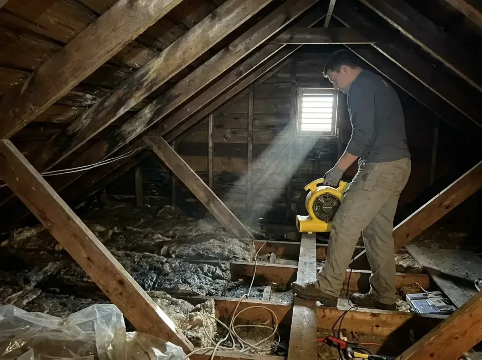 attic-water-damage-drying-proc-007 — frequently asked questions, Emergency Water Extraction & 24/7 Flood Response in Warrior…